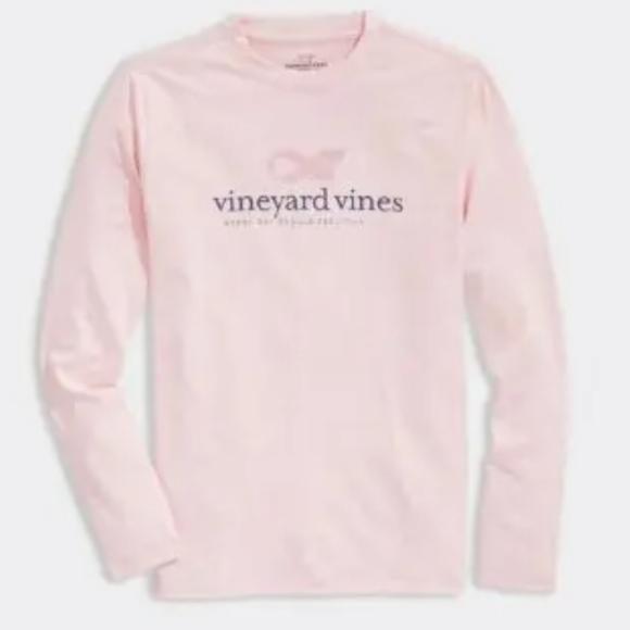 Vineyard Vines Performance Breast Cancer Awareness Tee | Light Pink | Large - Picture 4 of 10